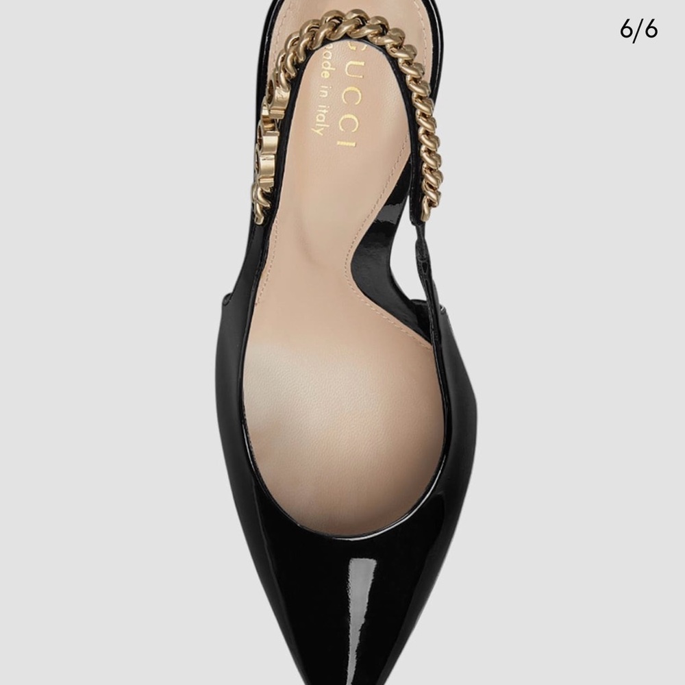 Gucci Black Slingback Heels - Picture 6 of 6